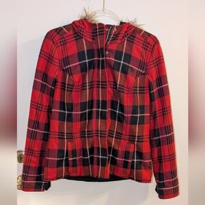 Abercrombie & Fitch Buffalo Plaza Coat Size Large Vintage